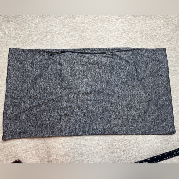 Athletic Infinity Scarf Zip Pocket Keys Money Gray running yoga workout - Picture 3 of 7